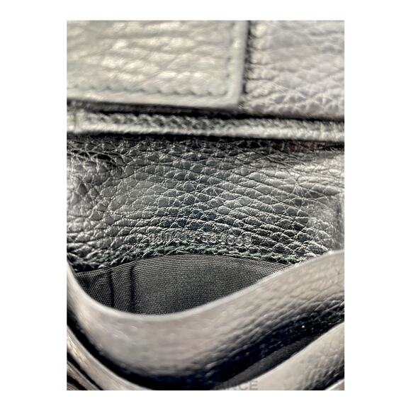 🔴 Gucci Bifold Wallet - Black GG Canvas with Web Detail - Picture 9 of 9